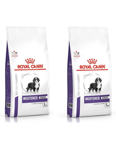 ROYAL CANIN Veterinary Junior Neutered L 2 x 12kg pentru căței de rase mari