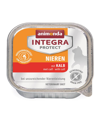 ANIMONDA Integra Niere Renal Hrana pentru pisici cu probleme renale, cu vitel 100 g