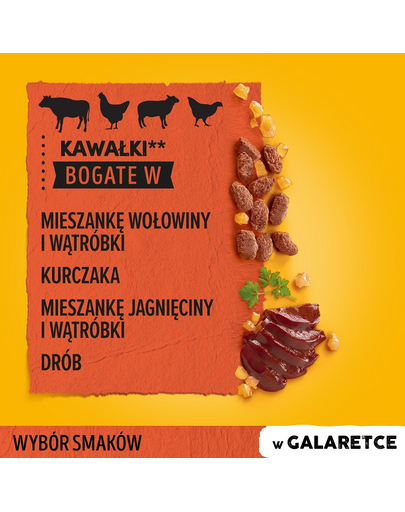 PEDIGREE Adult miel pasăre vită 48x100 g