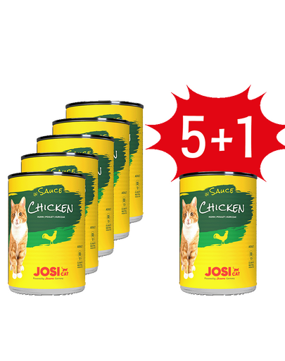 JOSERA JosiCat pui in sos 5x415g hrana pisica adulta + 1 GRATIS