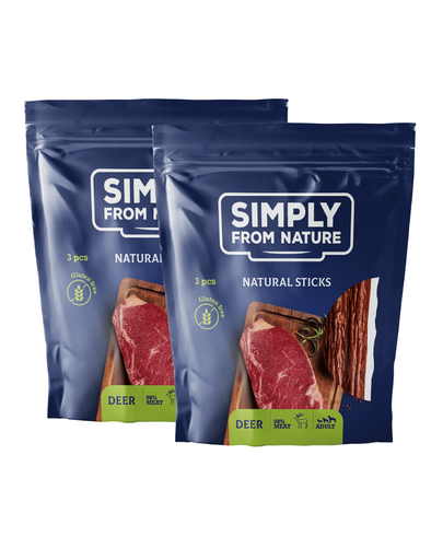 SIMPLY FROM NATURE Recompensa naturala pentru caini 2x3 buc, vanat