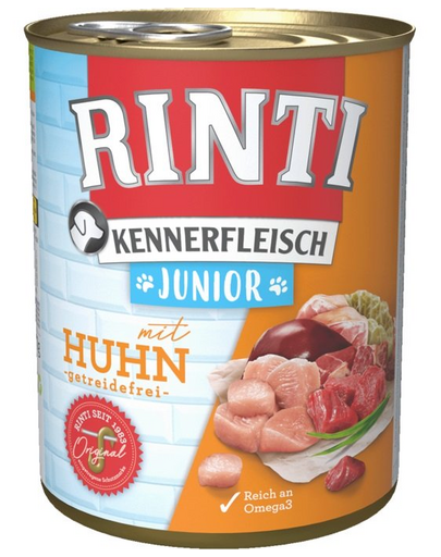 RINTI Kennerfleish Junior Chicken 400 g Conserva hrana catei, cu pui