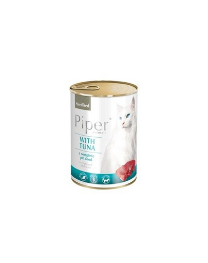 DOLINA NOTECI PIPER Hrana umeda pentru pisici sterilizate, cu ton, 400 g