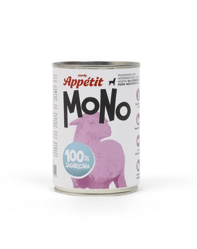 COMFY APPETIT MONO Hrana monoproteica pentru caini, cu miel 400 g