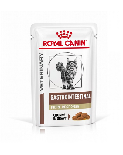 ROYAL CANIN Veterinary cat Gastrointestinal Fibre Response 12x85 g hrana in sos pentru pisici care sufera de laxitate si constipatie
