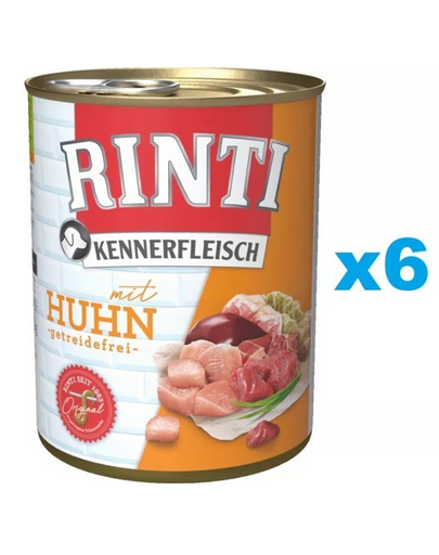 RINTI Kennerfleisch Chicken cu pui 6x800 g hrana caine adult