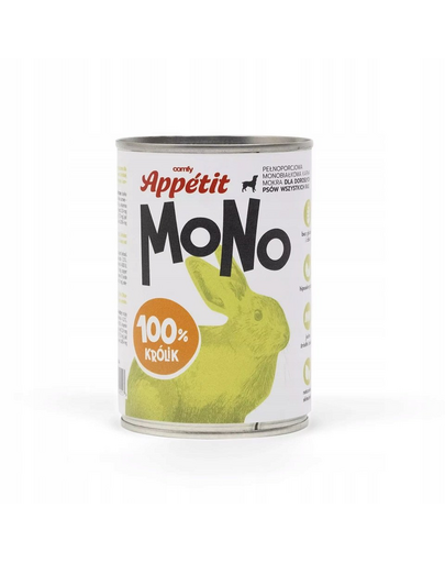 COMFY APPETIT MONO 6x400 g hrana monoproteica cu iepure