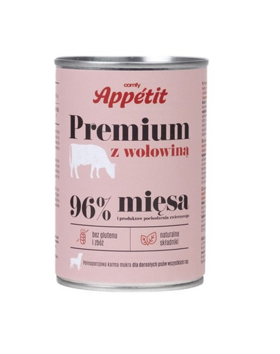 COMFY APPETIT PREMIUM cu vita aliment umed caini 6x400 g