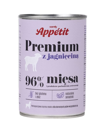 COMFY APPETIT PREMIUM cu miel set conserve pentru caini 6x400 g
