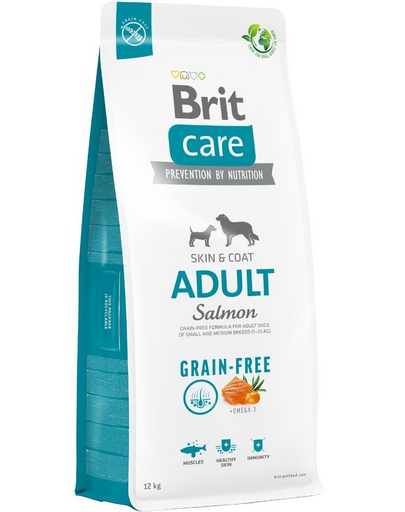 BRIT Care Grain-free Adult Sac hrana uscata caini, cu somon 12 kg