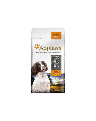 APPLAWS Dog Adult Small & Medium Breed Chicken Hrana caine talie mica si medie, cu pui 2kg