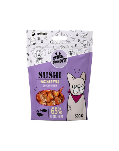 MR. BANDIT Sushi Recompense cu pui si peste, pentru caini 500 g