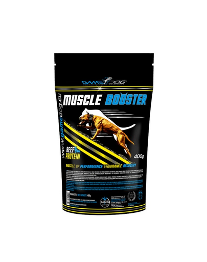 GAME DOG Muscle Booster supliment proteic si de grasime pentru caini 400 g
