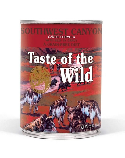TASTE OF THE WILD Southwest Canyon 390g x 10 + 1 conserva GRATIS Hrana cu vita, fara cereale