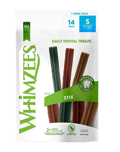 WHIMZEES 2 Week Pack Stix S Betisoare dentare caini 14 buc