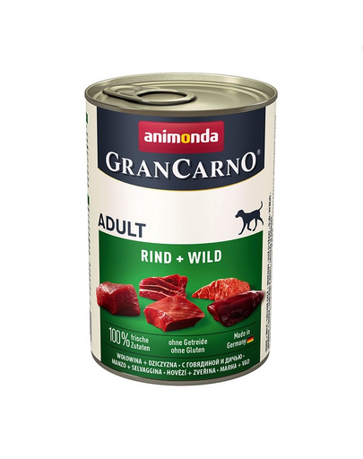 ANIMONDA GranCarno Adult carne de vită și vânat 400 g