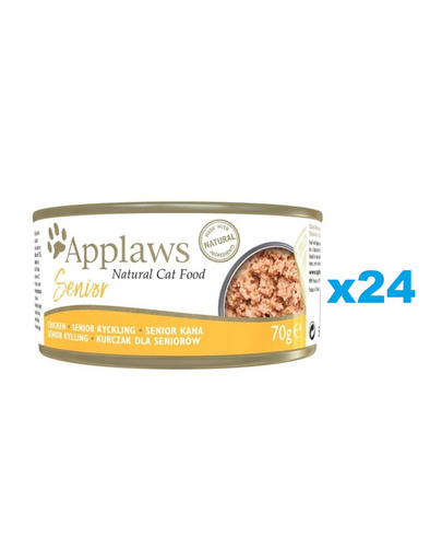 APPLAWS Cat Senior Chicken in Jelly Conserve mancare pisica senioara, cu pui in aspic 24x70 g