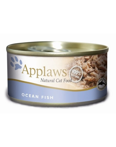 APPLAWS Cat Adult Ocean Fish in Broth 24x156 g cu peste oceanic, hrana pisica in supa