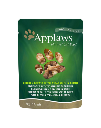 APPLAWS plic pentru pisici 70 g pui și sparanghel