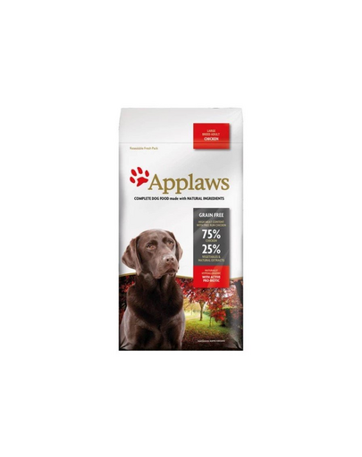 APPLAWS Adult Dog Large Breed Chicken 6 kg (3x2 kg) Hrana uscata caine talie mare, cu pui
