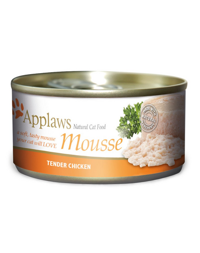 APPLAWS Cat Adult Mousse Chicken Conserve pentru pisici, mousse cu pui 6x70g