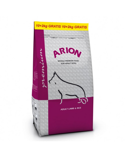 ARION Premium Lamb&Rice 12 kg hrana caini adulti