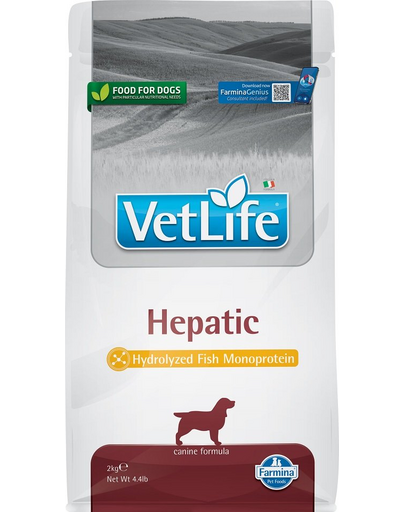 FARMINA Vet Life Dog Hepatic Hrana uscapa pentru caini cu afectiuni hepatice 2 kg