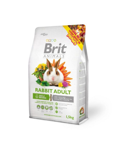 BRIT ANIMALS Rabbit Adult Complete 1,5 kg hrana iepuri adulti