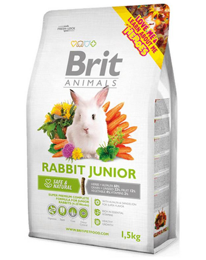BRIT ANIMALS Rabbit Junior Complete 1,5 kg hrana iepurasi tineri