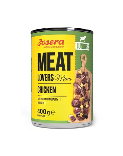 JOSERA Meat Lovers Junior Menu hrana cu pui pentru catelusi 400g