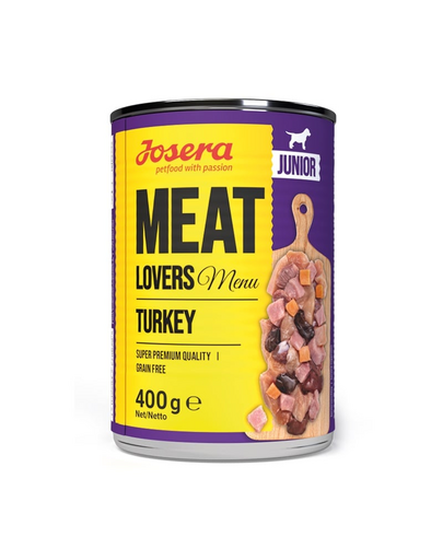 JOSERA Meat Lovers Junior Menu hrana umeda catei, din curcan 400g