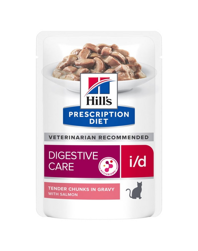 HILL'S Prescription Diet i/d Digestive Care hrana umeda pentru pisici cu probleme digestive, cu somon 12x85g