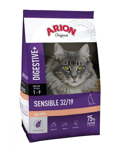 ARION Original Cat Sensible 2 kg hrana pisici cu digestie sensibila