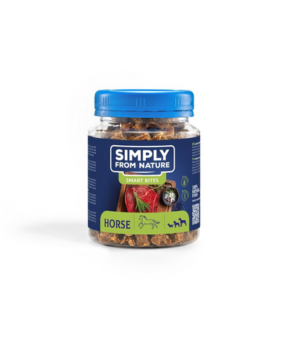 SIMPLY FROM NATURE Smart Bites Recompensa caini, din cal 130 g