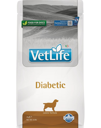 FARMINA Vet Life Dog Diabetic Hrana uscata pentru caini adulti  2 kg