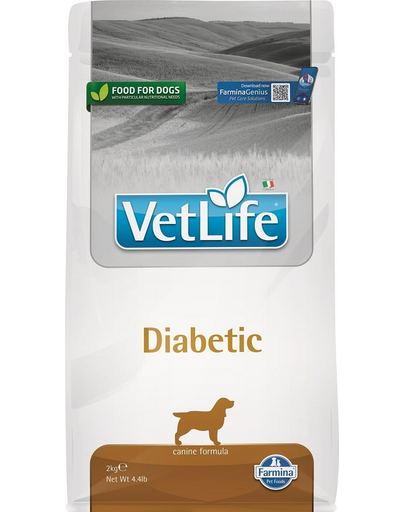 FARMINA Vet Life Dog Diabetic Hrana uscata pentru caini adulti  2 kg