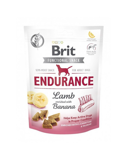 BRIT Care Dog Functional Snack Endurance Lamb 3x150 g gustari pentru caini cu miel