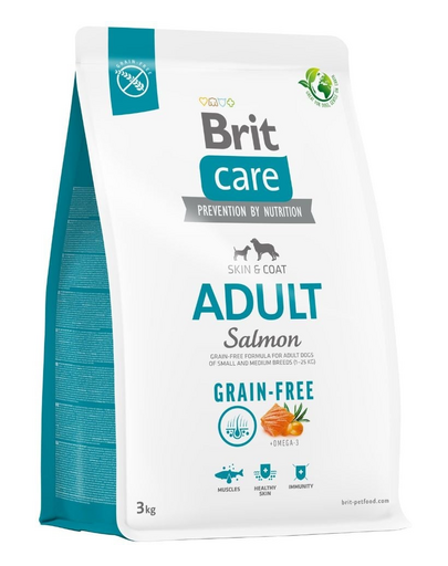 BRIT Care Grain-free Adult 3 kg Hrana uscata pentru caini, cu somon si cartofi