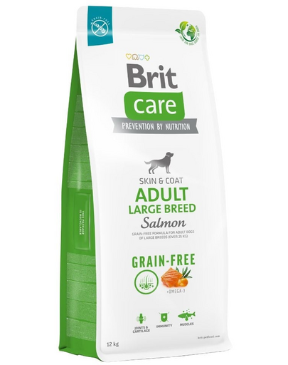 BRIT Care Grain-free Adult Large Breed Salmon 12 kg Hrana uscata caini talie mare, cu somon