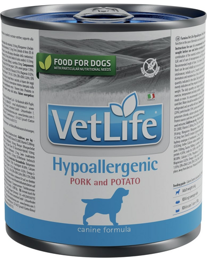 FARMINA Vet Life Natural Diet Dog Hypoallergenic Pork & Potato 300 g dieta veterinara caini