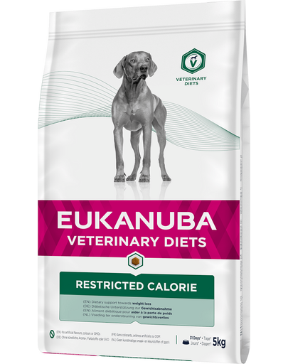 EUKANUBA Veterinary Diets Restricted Calories Adult All Breeds Hrana caini adulti dieta veterinara 5 kg