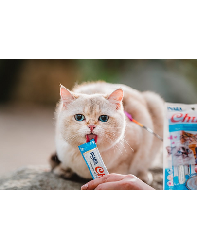 INABA Churu Cat Recompense pentru pisici, piure cu ton 56 g