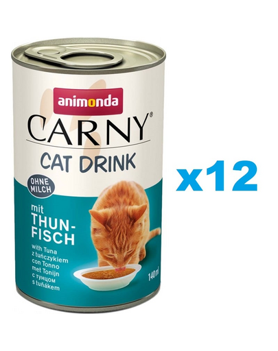 ANIMONDA Carny Cat Drink with Tuna 12x140 ml supa pentru pisica, cu ton