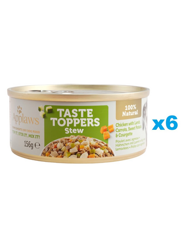 APPLAWS Taste Troppers Tocanita caine, cu pui, miel si morcov 6x156 g