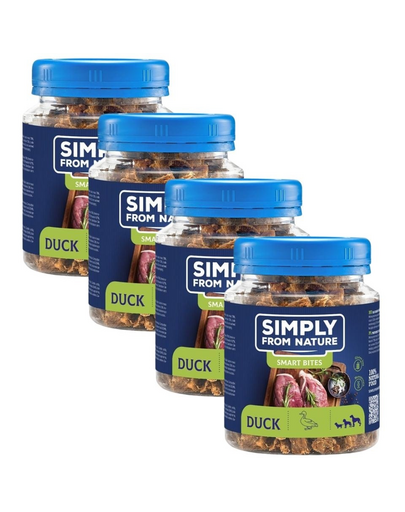 SIMPLY FROM NATURE Smart Bites set gustari caini 4x130 g cu rata