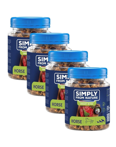 SIMPLY FROM NATURE Smart Bites Pachet recompense caini 4x130 g din cal