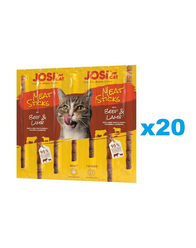 JOSERA JosiCat Meat Sticks batoane vita si miel pentru pisici 20x35g