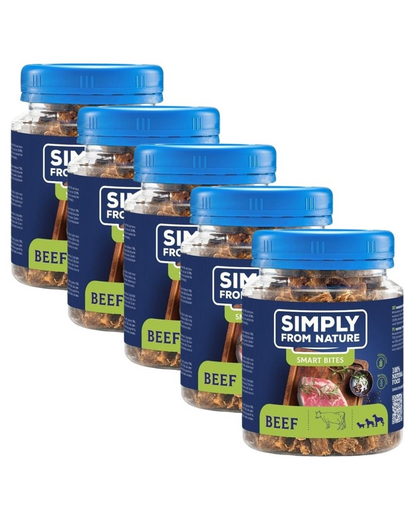 SIMPLY FROM NATURE Smart Bites 5x130 g biscuiti cu vita pentru caini