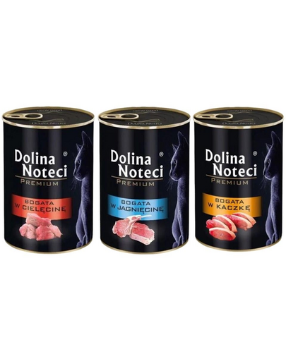 DOLINA NOTECI Premium conerve hrana pisica 24x400g arome mixte de carne