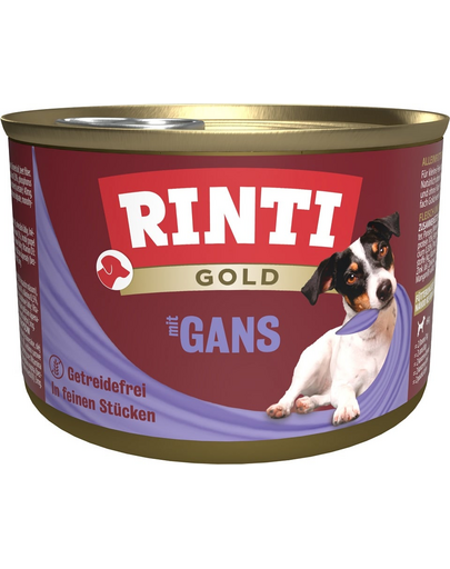 RINTI Gold Goose Mini gasca conserva pentru rase mici 185 g